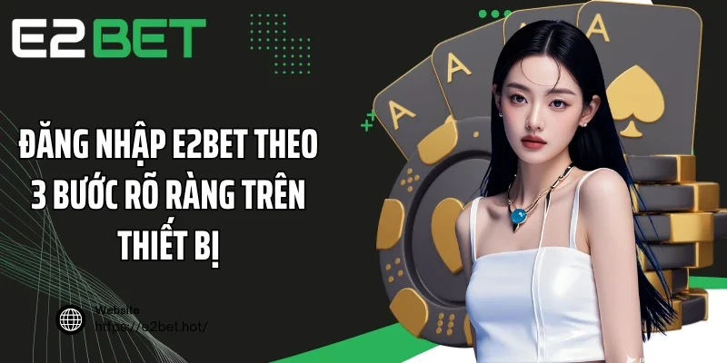 Đăng nhập E2BET theo 3 bước rõ ràng trên thiết bị