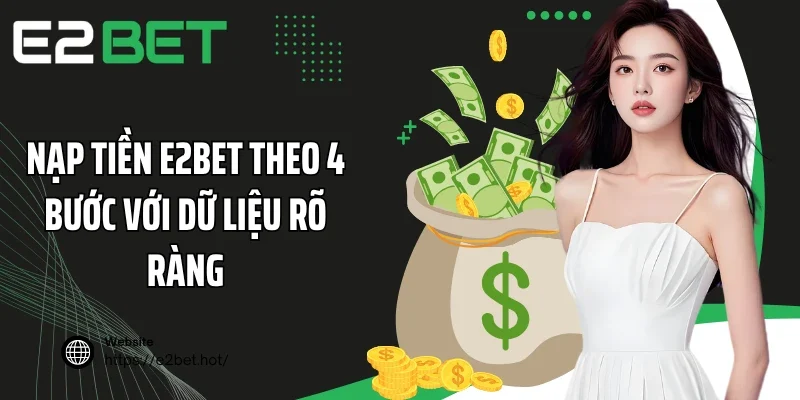 Nạp tiền E2BET theo 4 bước với dữ liệu rõ ràng